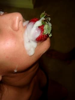 Strawberry With Cream, Yummy'